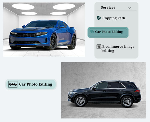 car photo editing